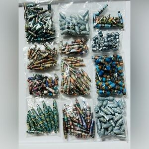 Paper Beads Hand Crafted Paper Beads Recycled Paper